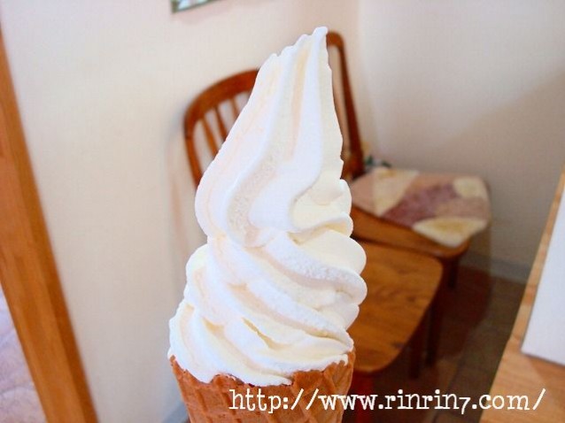 千歳市 手作りアイス 花茶 のソフトクリーム りんりんのグルメ レビューブログ