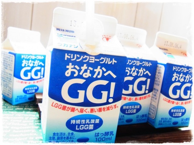 タカナシドリンクヨーグルト「おなかへGG！」