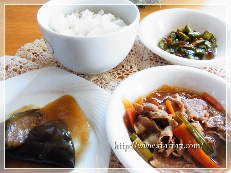 わんまいる　豚肉とニンニクの芽のスタミナ炒めセット